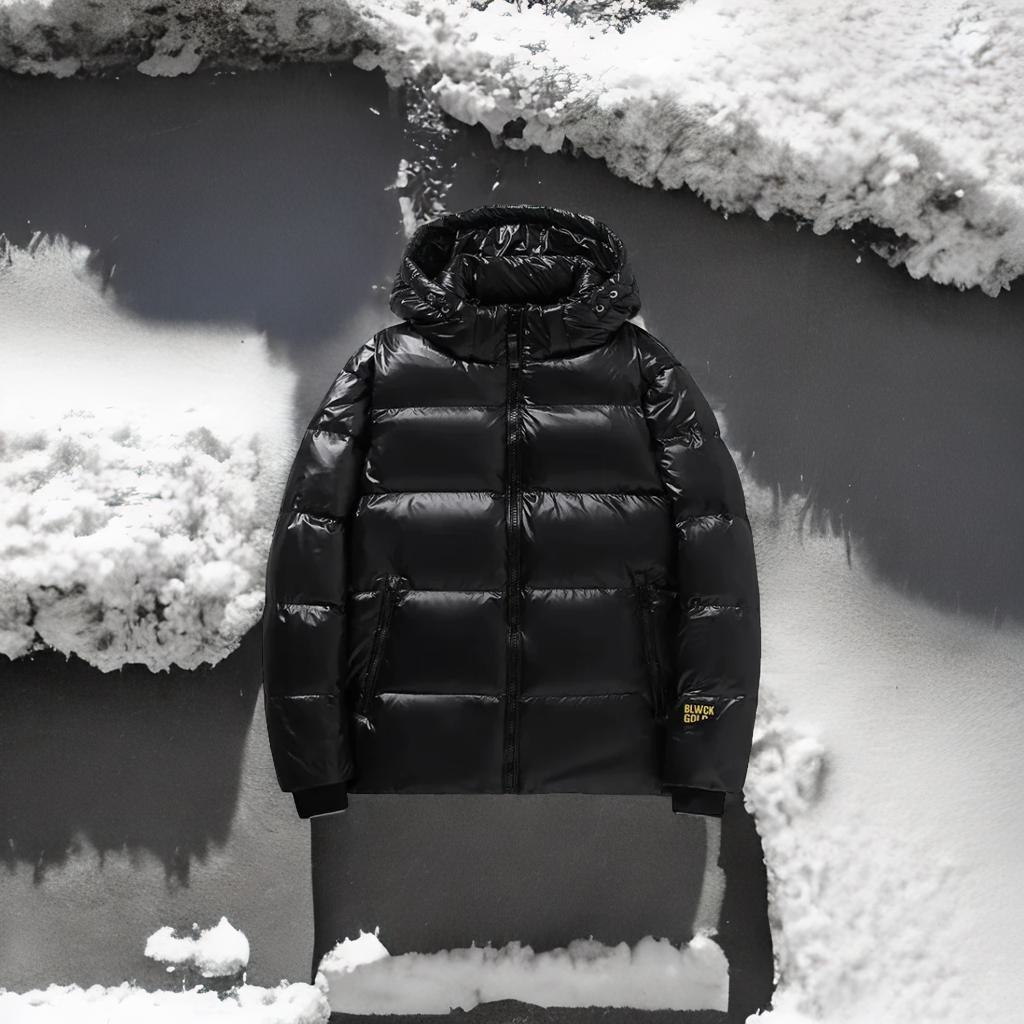 Puffer jacke , wattierte Herren-Pufferjacke (Glänzende jacke )