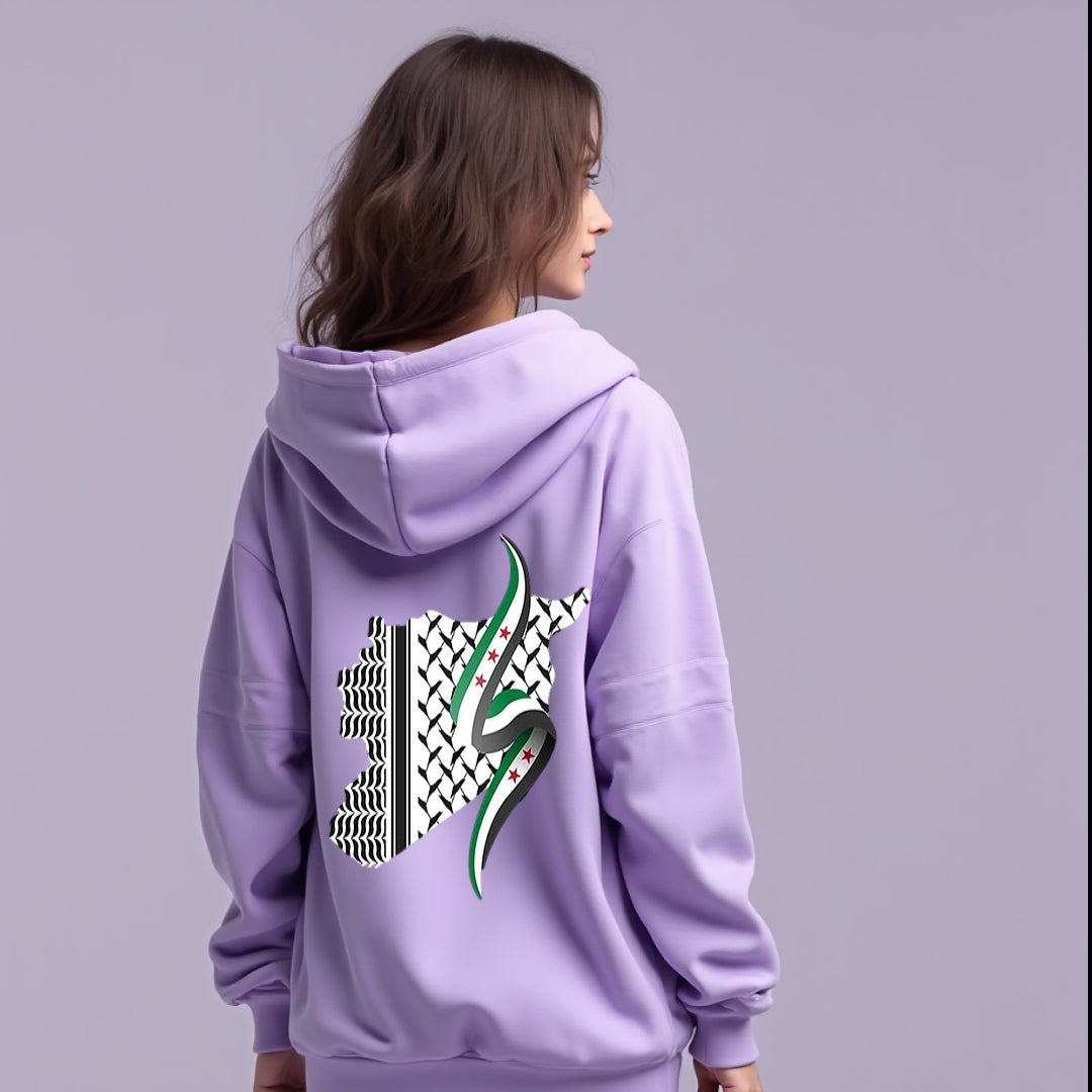 SYRIA FREE  MAP SYMBOL  HOODIES (WOMAN & MAN)